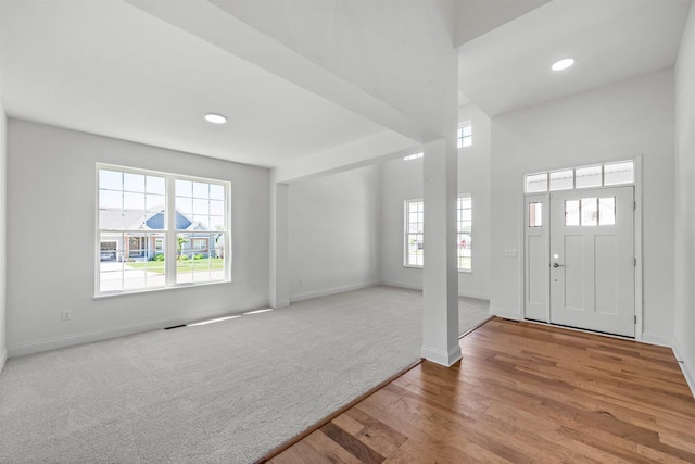 entryway featuring light hardwood / wood-style floors