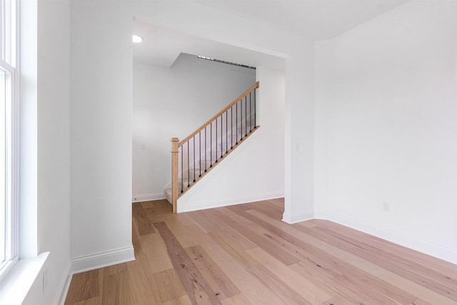 interior space with wood-type flooring