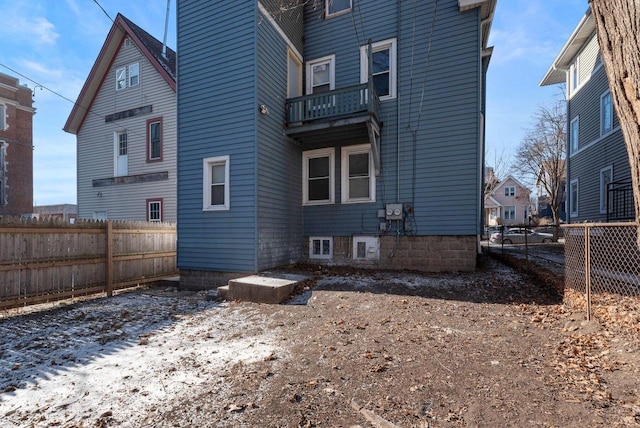 view of back of property