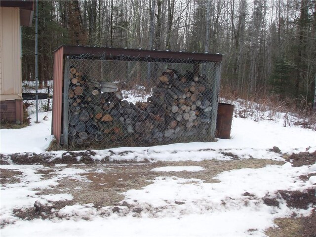 88270 County Highway F, Butternut, WI 54514 - view of snow covered structure