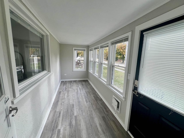 view of sunroom