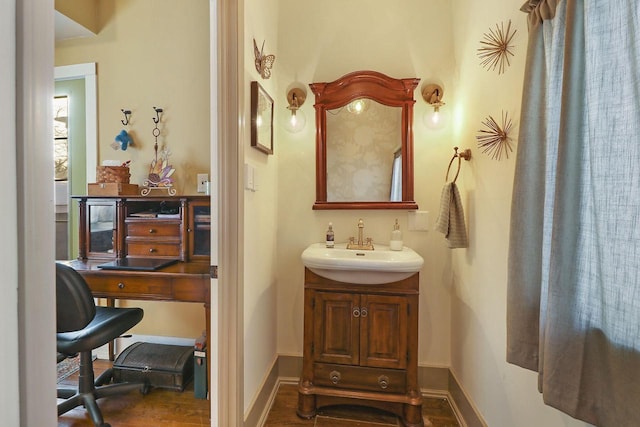 bathroom with vanity