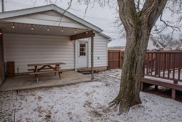 exterior space featuring a patio area