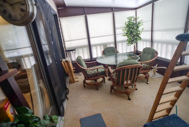 view of sunroom / solarium