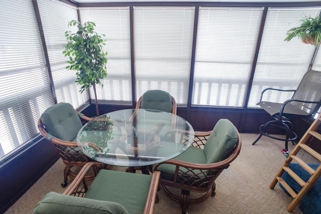 sunroom / solarium with a wealth of natural light