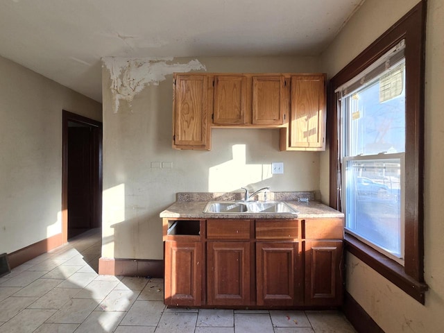 kitchen featuring sink