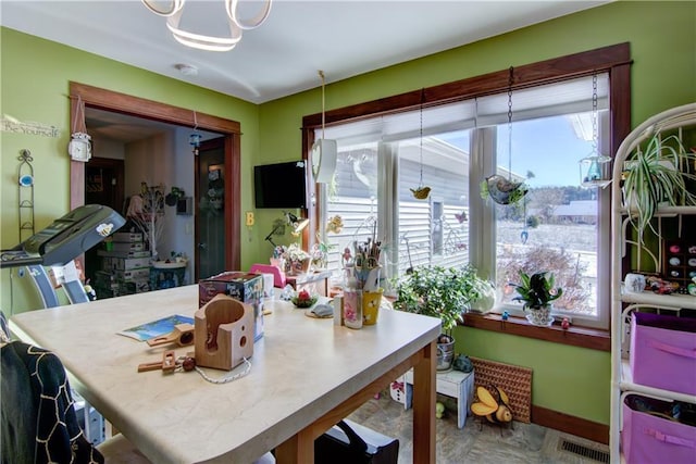 view of dining area