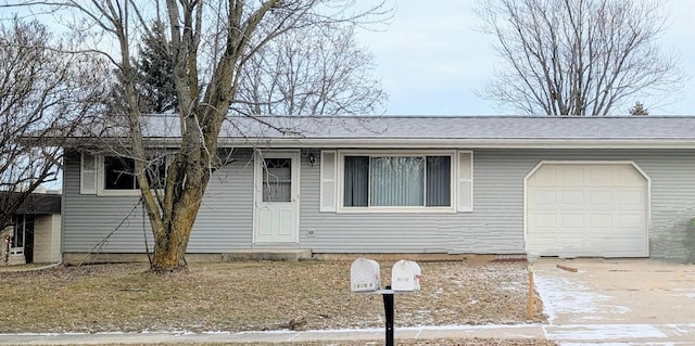 ranch-style house with a garage