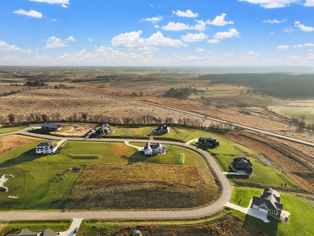 drone / aerial view featuring a rural view