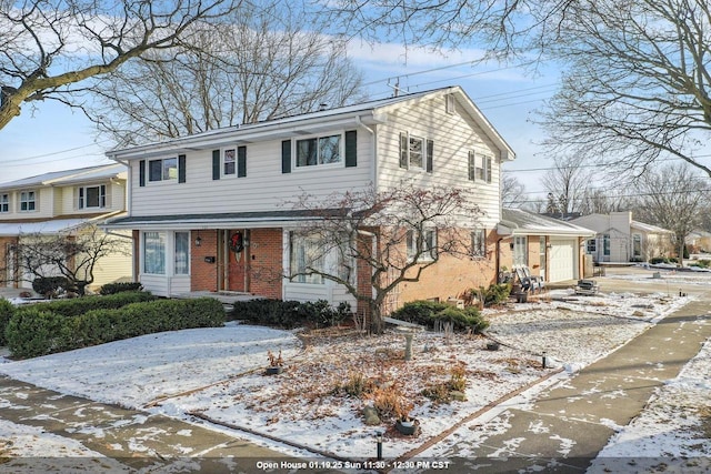 view of property with a garage