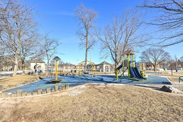 view of jungle gym