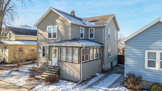 view of front of home