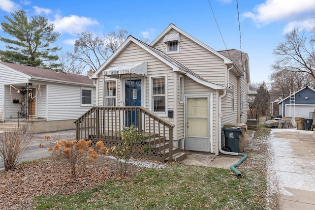 view of bungalow