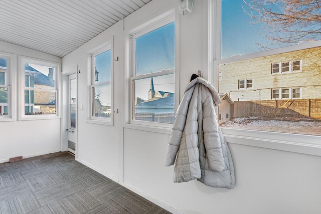 view of sunroom / solarium