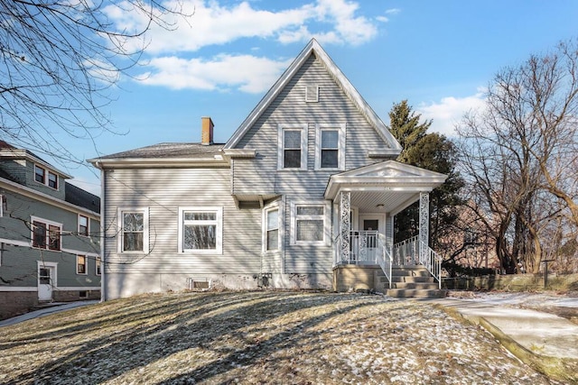 view of front of home