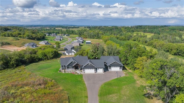 birds eye view of property