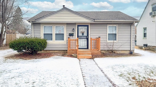 view of bungalow-style home