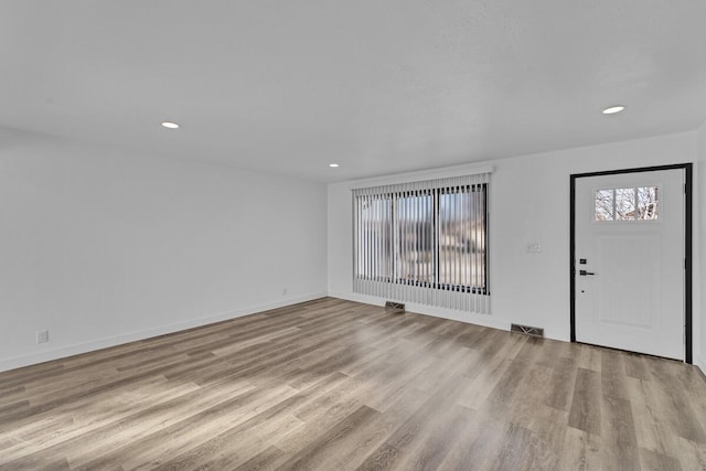 interior space featuring light hardwood / wood-style flooring