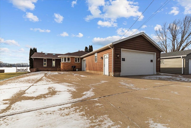 N4621 Lake Dr, Hustisford, WI 53034 - ranch-style house featuring an outdoor structure and a garage