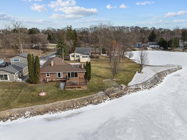 N4621 Lake Dr, Hustisford, WI 53034 - view of snowy aerial view