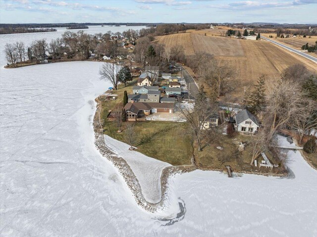 N4621 Lake Dr, Hustisford, WI 53034 - view of snowy aerial view