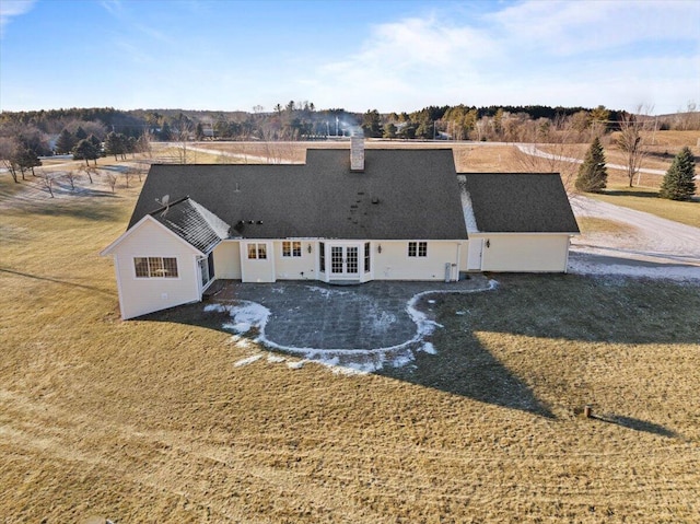 bird's eye view featuring a rural view