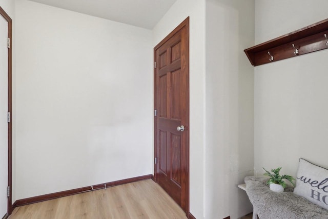 interior space featuring light hardwood / wood-style floors