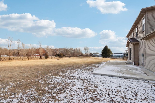 view of yard with a patio