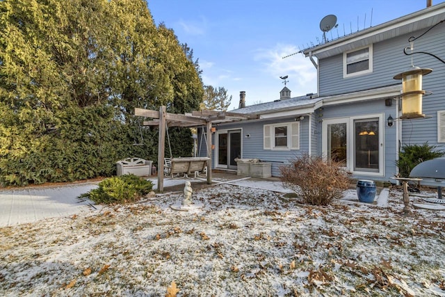 back of house featuring a patio