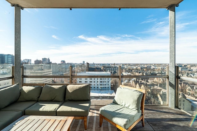 view of balcony