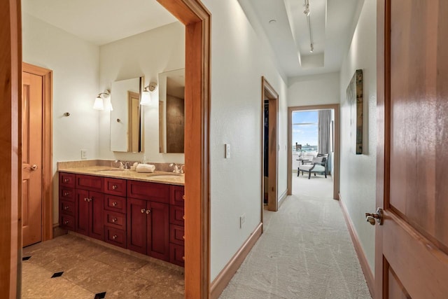 bathroom with vanity