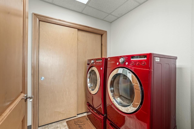 washroom featuring separate washer and dryer