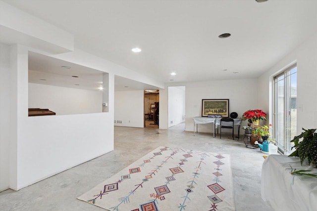 view of unfurnished living room