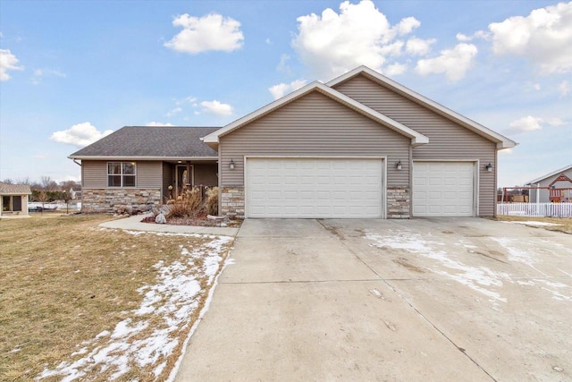 ranch-style house with a garage