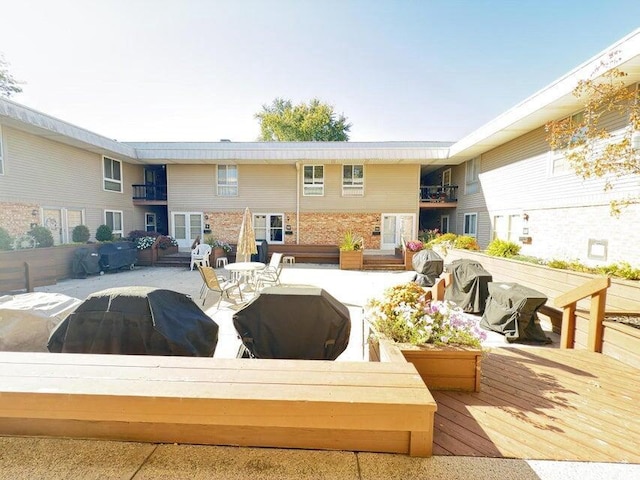 rear view of house with a patio