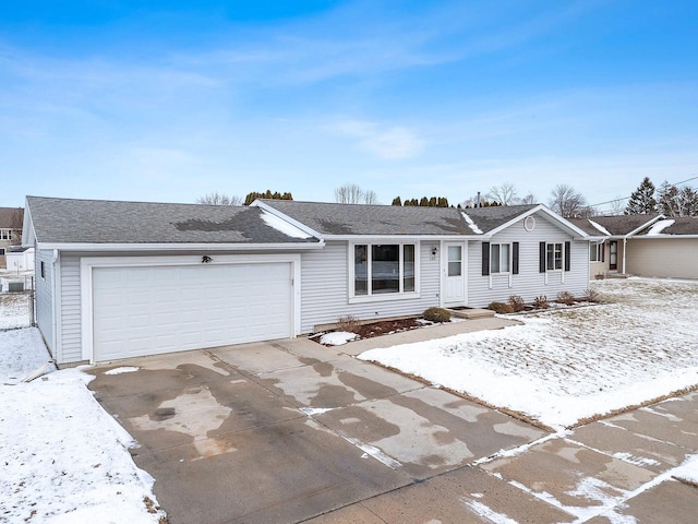 ranch-style house with a garage