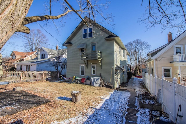 view of rear view of property