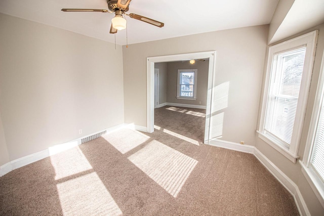 view of carpeted empty room