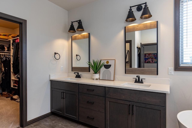 bathroom featuring vanity