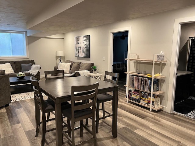 dining room featuring hardwood / wood-style flooring