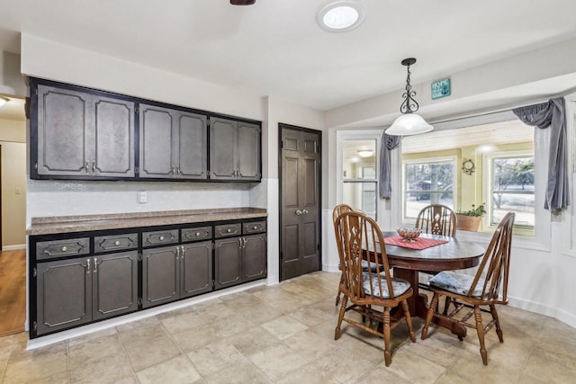 view of dining room