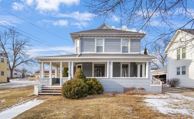 view of front facade with a porch