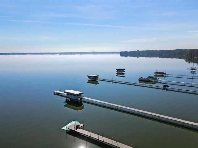 water view with a boat dock