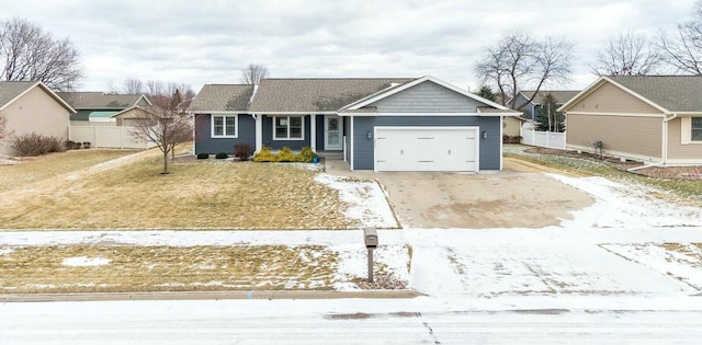 ranch-style house with a garage