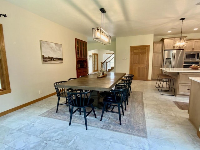 view of dining area