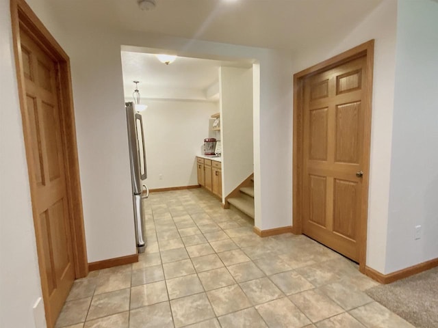 interior space featuring tile patterned floors