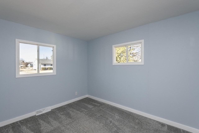 view of carpeted empty room