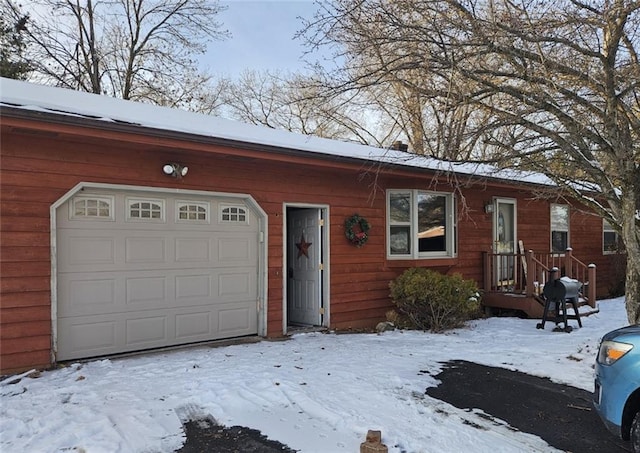 ranch-style house with a garage