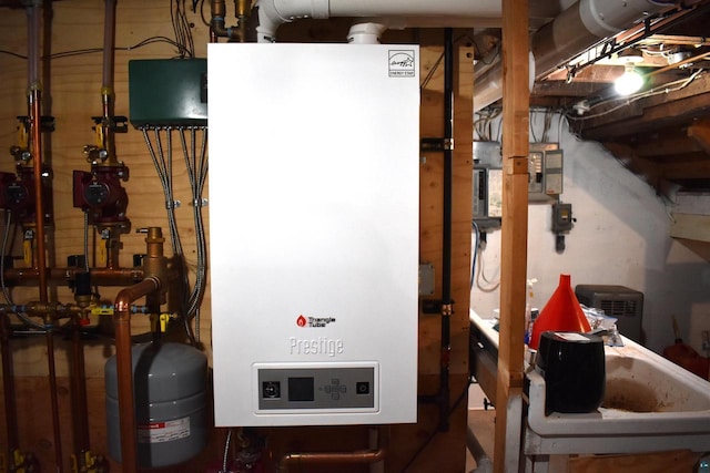 utilities featuring tankless water heater