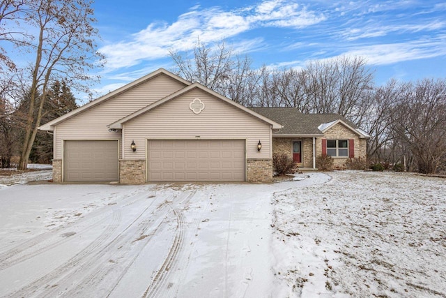 ranch-style house with a garage